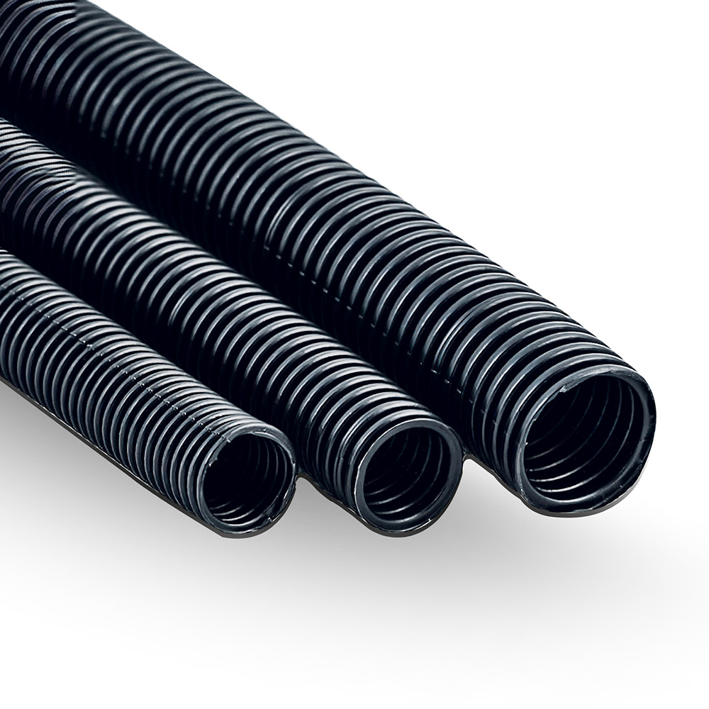 Yanmaz ve UV dayanımlı polyamid spiral boru detay görünümü